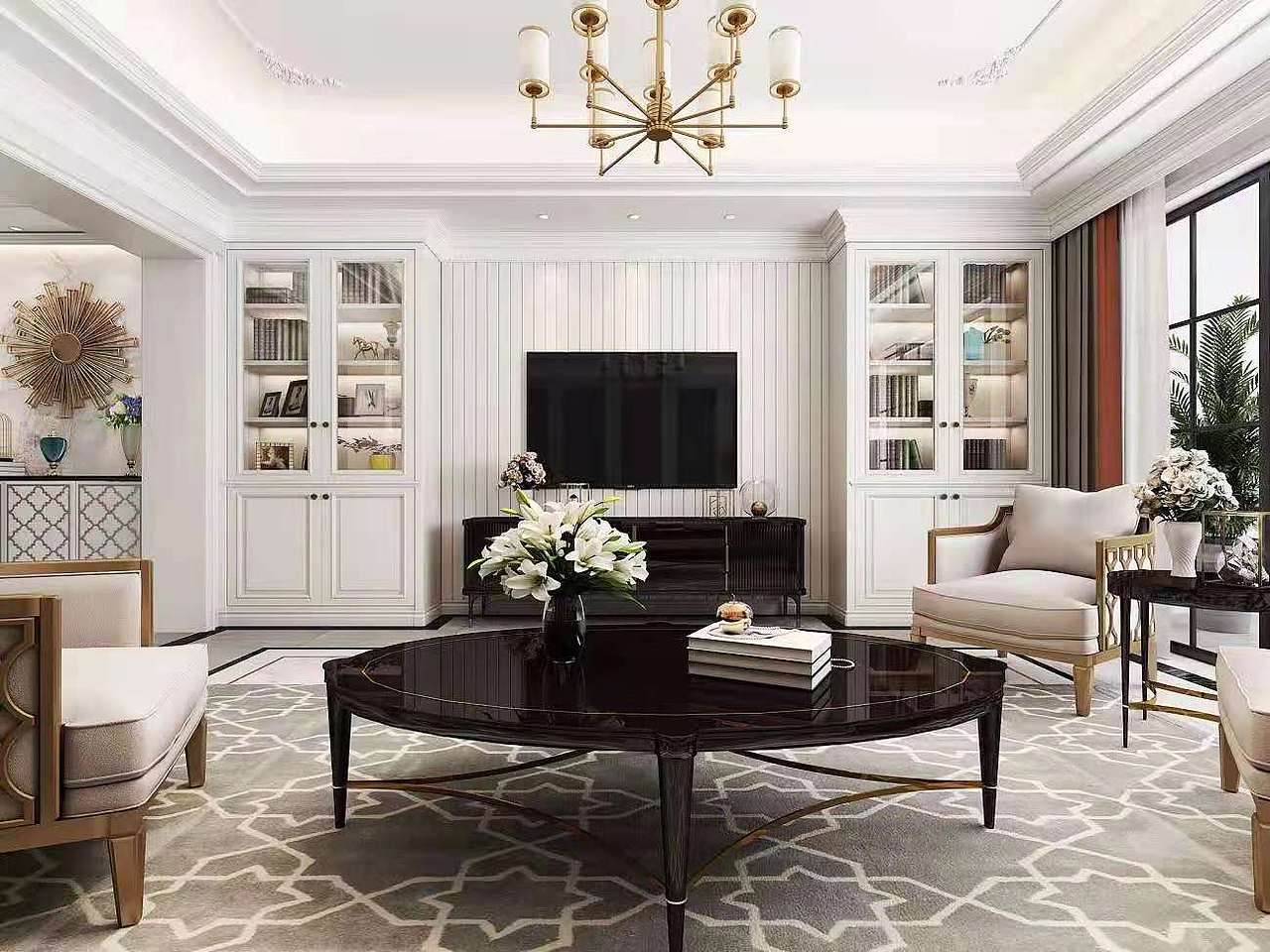 罗湖新房装修 罗湖二手房装修设计 汇锦名园装饰效果图