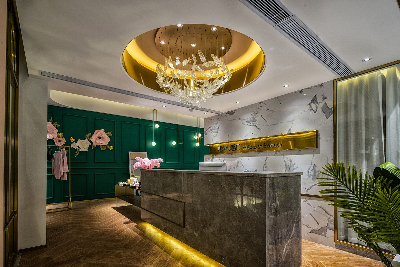 阳江美容院装修设计案例|东南亚风格