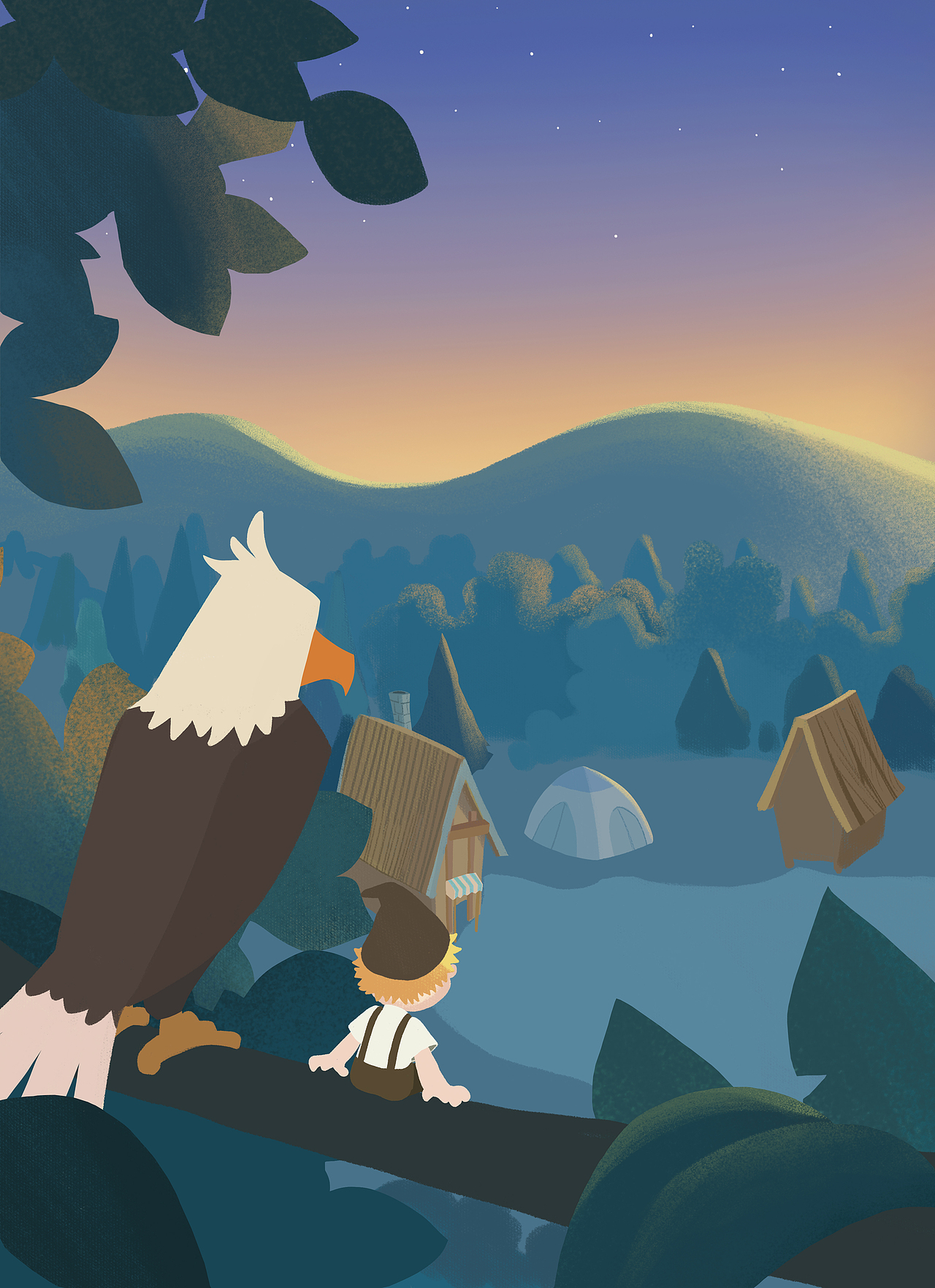 《尼尔斯骑鹅旅行记》绘制