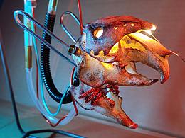 赛博朋克兔头骨标本诞生记