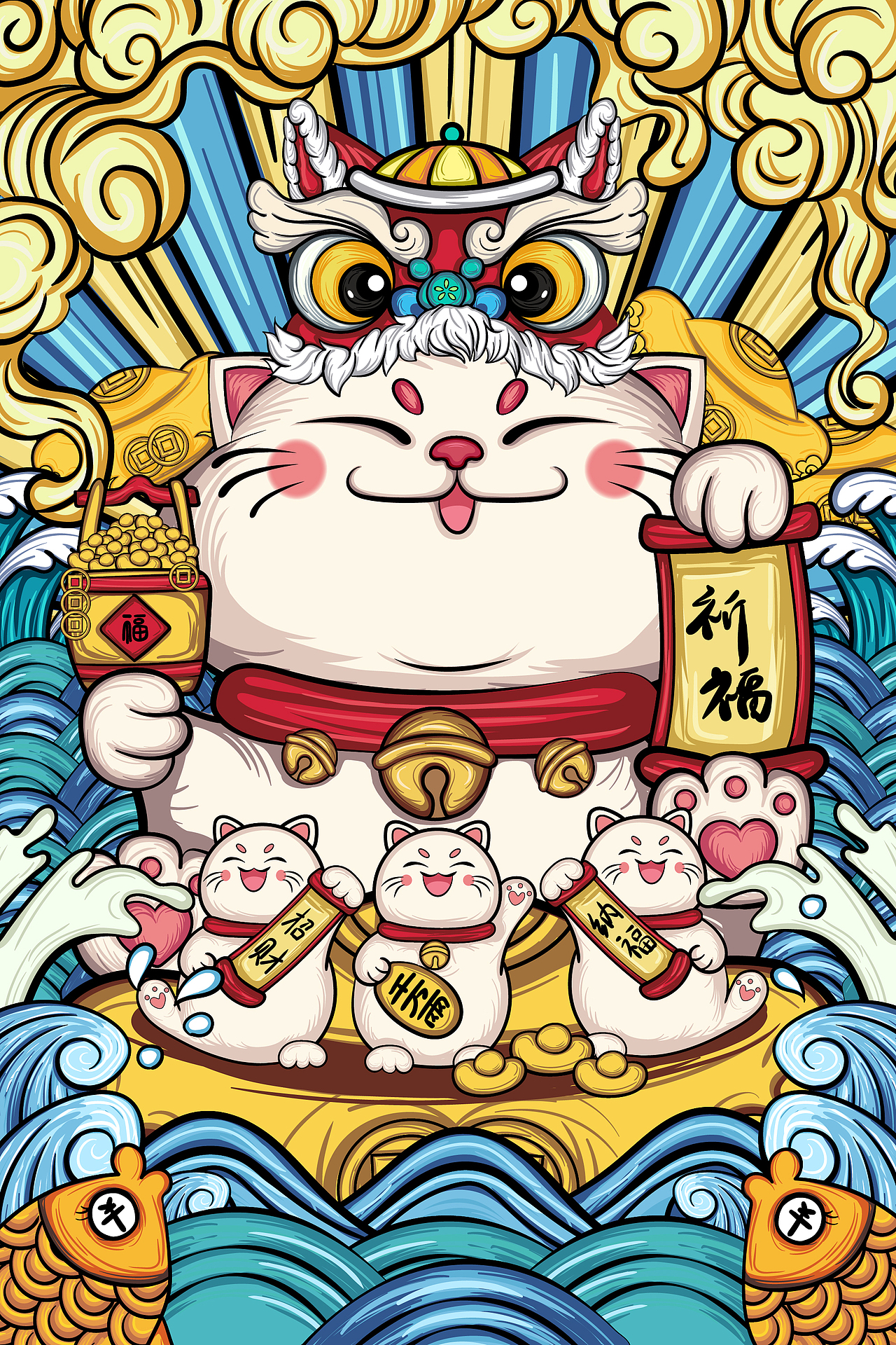 牛年国潮祈福许愿