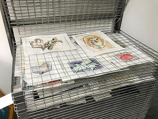 水印丝网版画练习