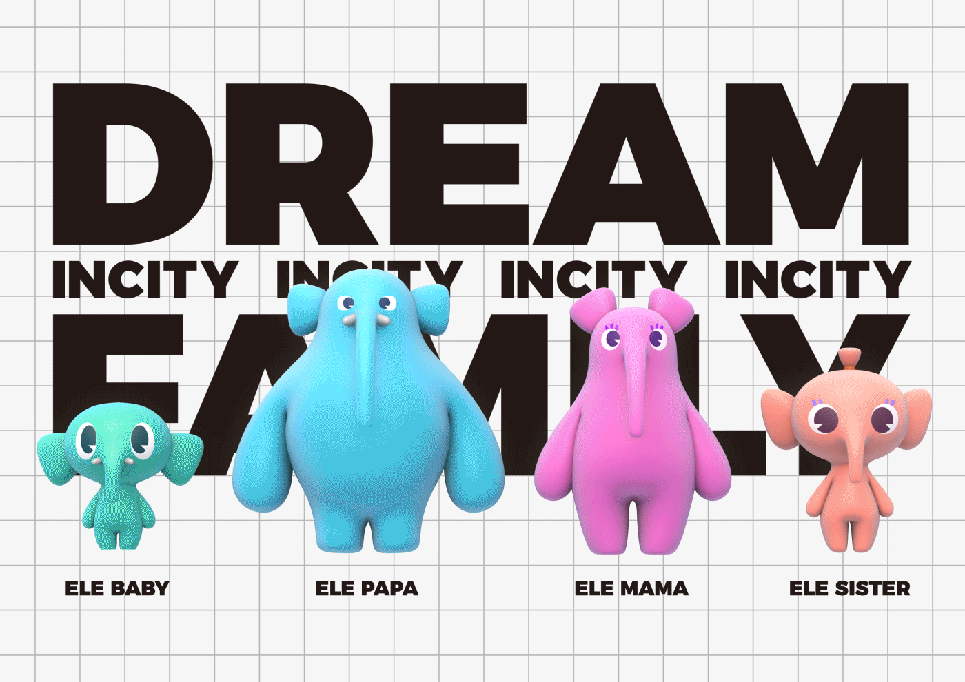 DREAM FAMILY 萌象家族 —— 珠海首个原创购物商圈IP（图ZMjQ0Mjg5Nzg4） - IP形象 - 站酷设计师BROWGround原创素材 - 站酷ZCOOL