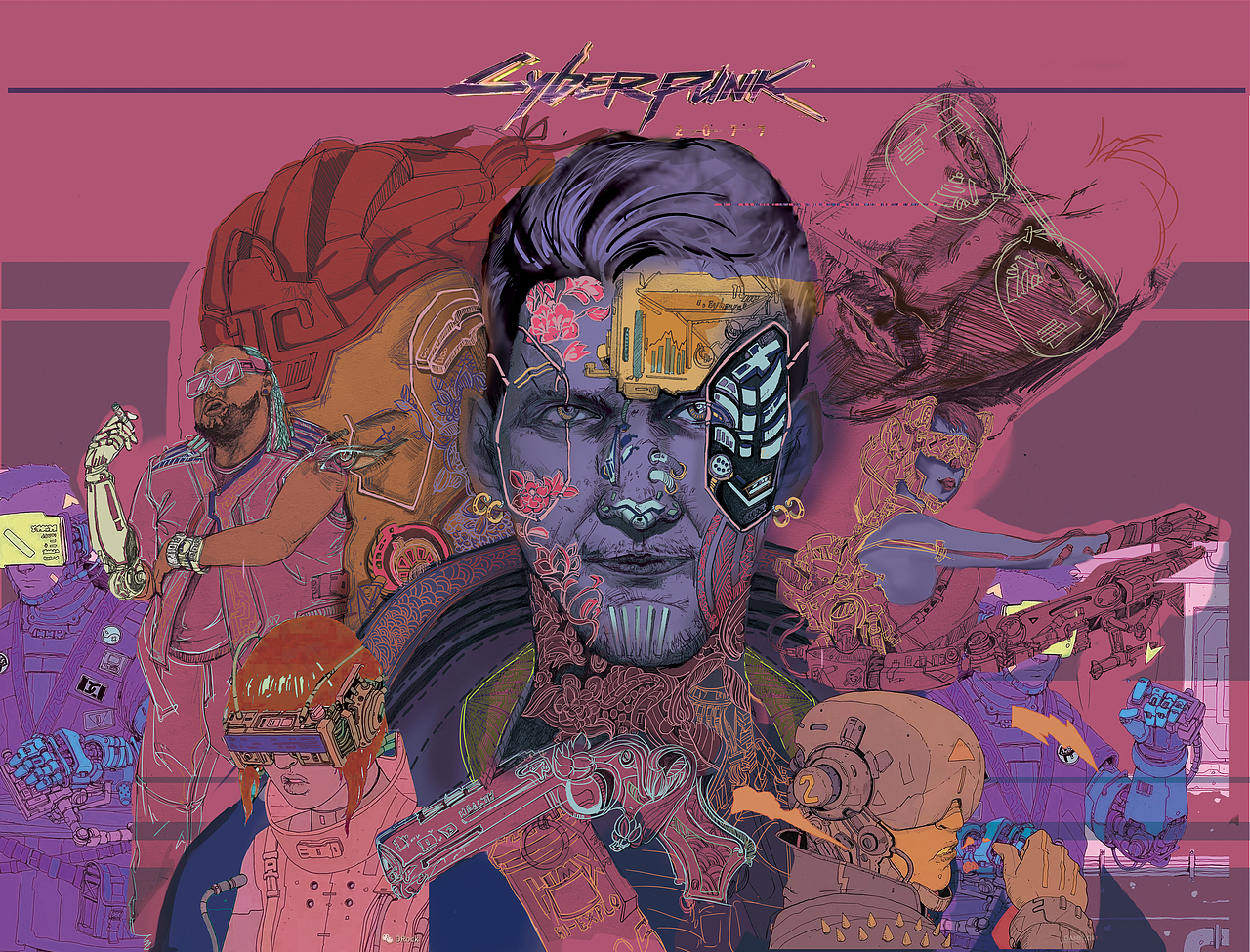 赛博朋克2077|插画|游戏原画|什鸠_原创作品-站酷zcool