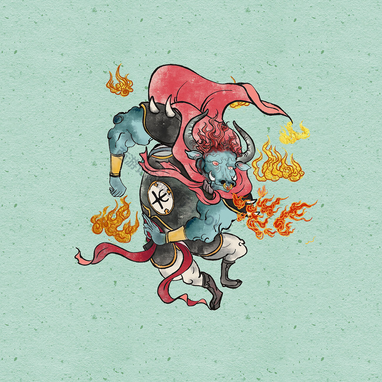 【古风插画习作】西游记主题焖锅餐厅插画