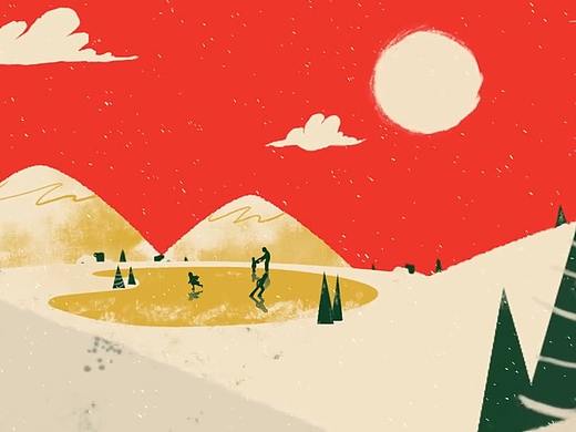 圣誕快樂(lè)-雪景（個(gè)人主頁(yè)-ZNDA4MTE3MDQ=） - 影視后期 - 站酷設(shè)計(jì)師酉月小K原創(chuàng)素材 - 站酷ZCOOL