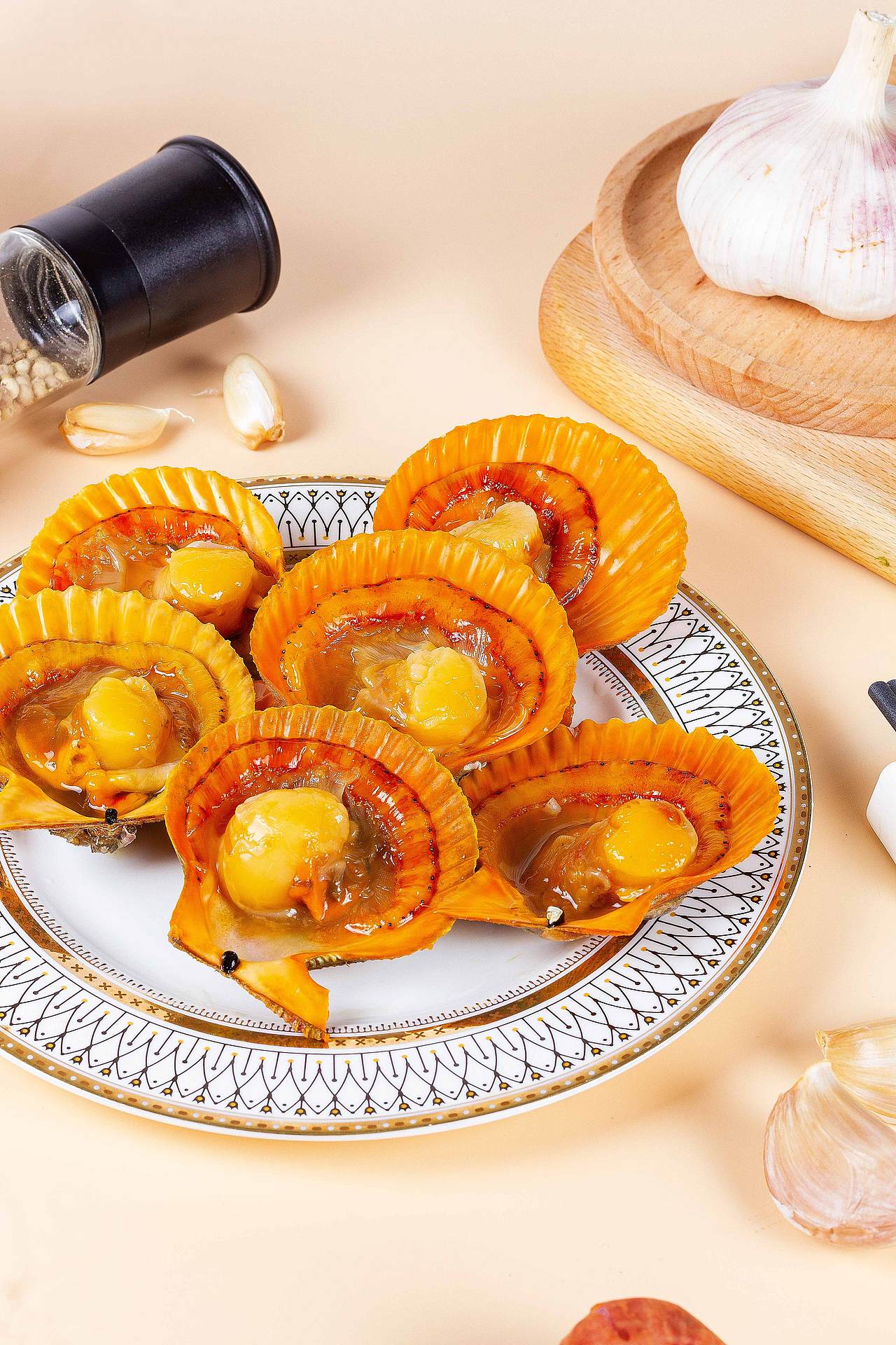 【美食摄影】扇贝