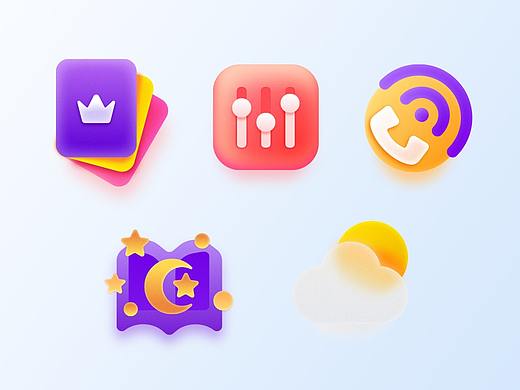 21天打卡UI圖標臨摹——第一周（個人主頁-ZNTI2NDk5MzI=） - 圖標 - 站酷設計師Z74290454原創(chuàng)素材 - 站酷ZCOOL