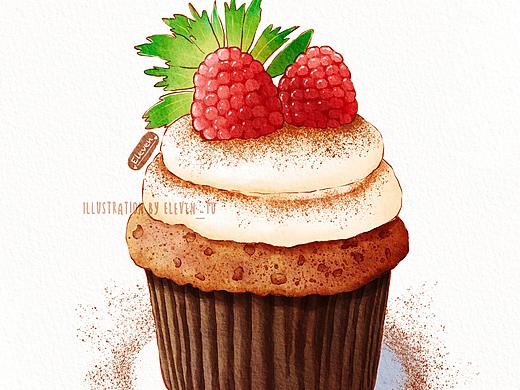 iPad水彩美食 | 棕色系