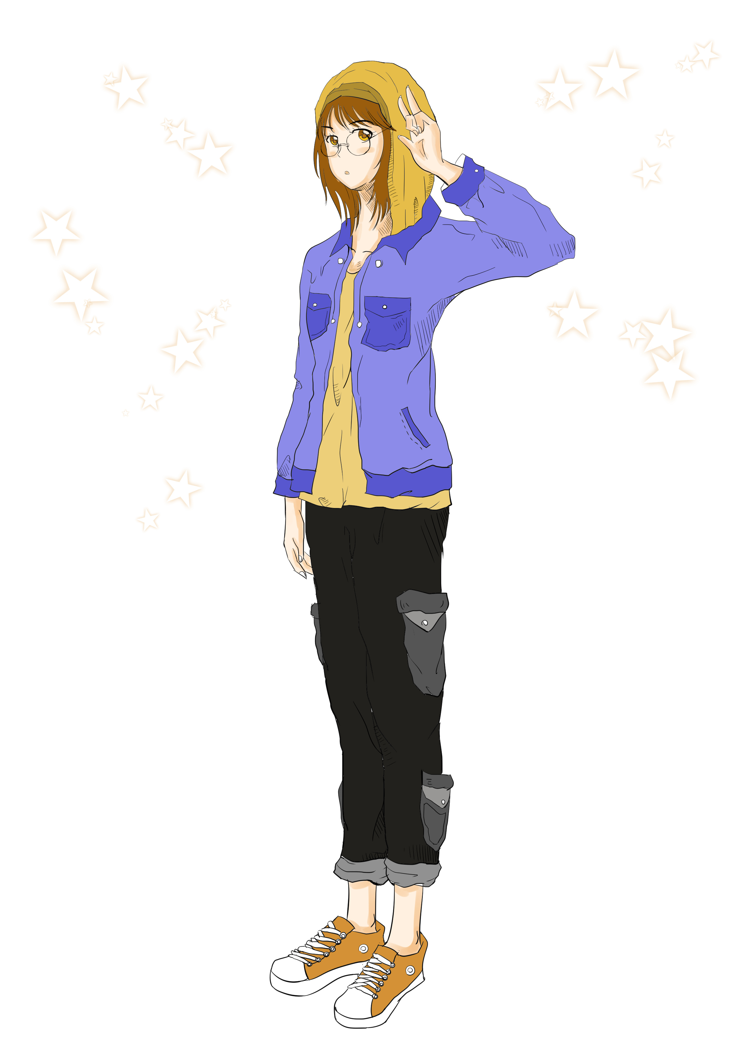 我的黄色兜帽朋友