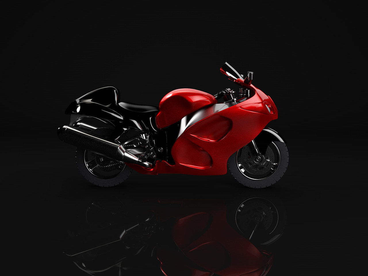 一个摩托车建模练习（图ZNTg4Mjg5NDQ=） - 机械/交通 - 站酷设计师Latte12原创素材 - 站酷ZCOOL