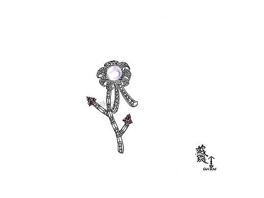 珍珠胸针（个人主页-ZMjkyNjE3NDg=） - 首饰设计 - 站酷设计师崔凯原创素材 - 站酷ZCOOL