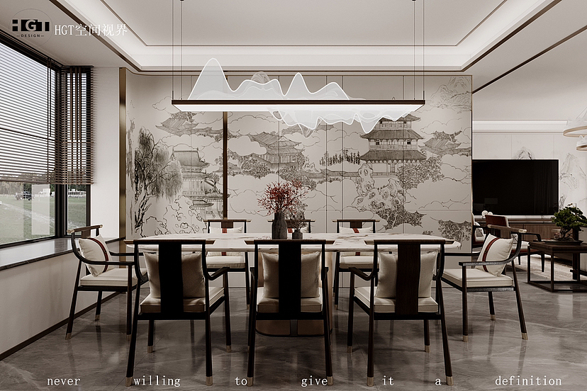 客户喜欢的新中式效果图❤四个空间1600