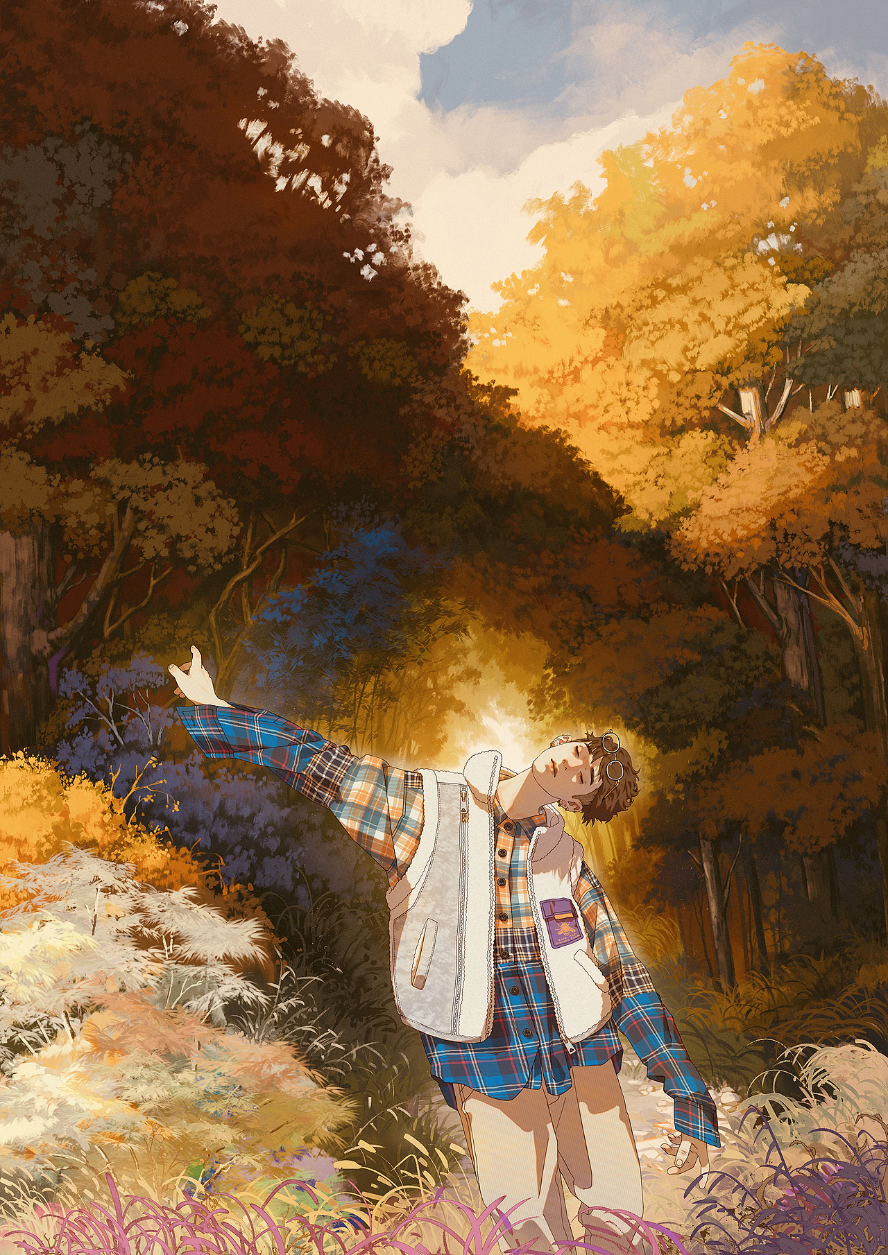 抽空画家乡2《原以故乡的秋》