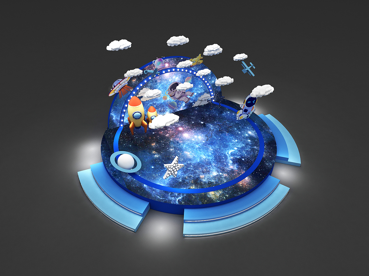 太空美陈（图ZMjQ2MzYzNDgw） - 其他三维 - 站酷设计师fohing原创素材 - 站酷ZCOOL