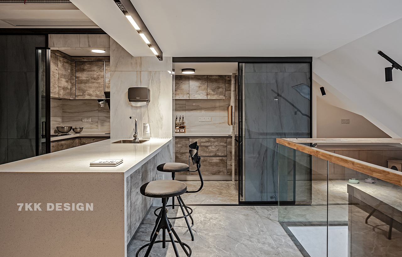 复式楼突破常规设计，将建筑设计与室内设计完美演绎（图ZMTkzNzU4MjIw） - 家装设计 - 站酷设计师7kkdesign麦古一原创素材 - 站酷ZCOOL