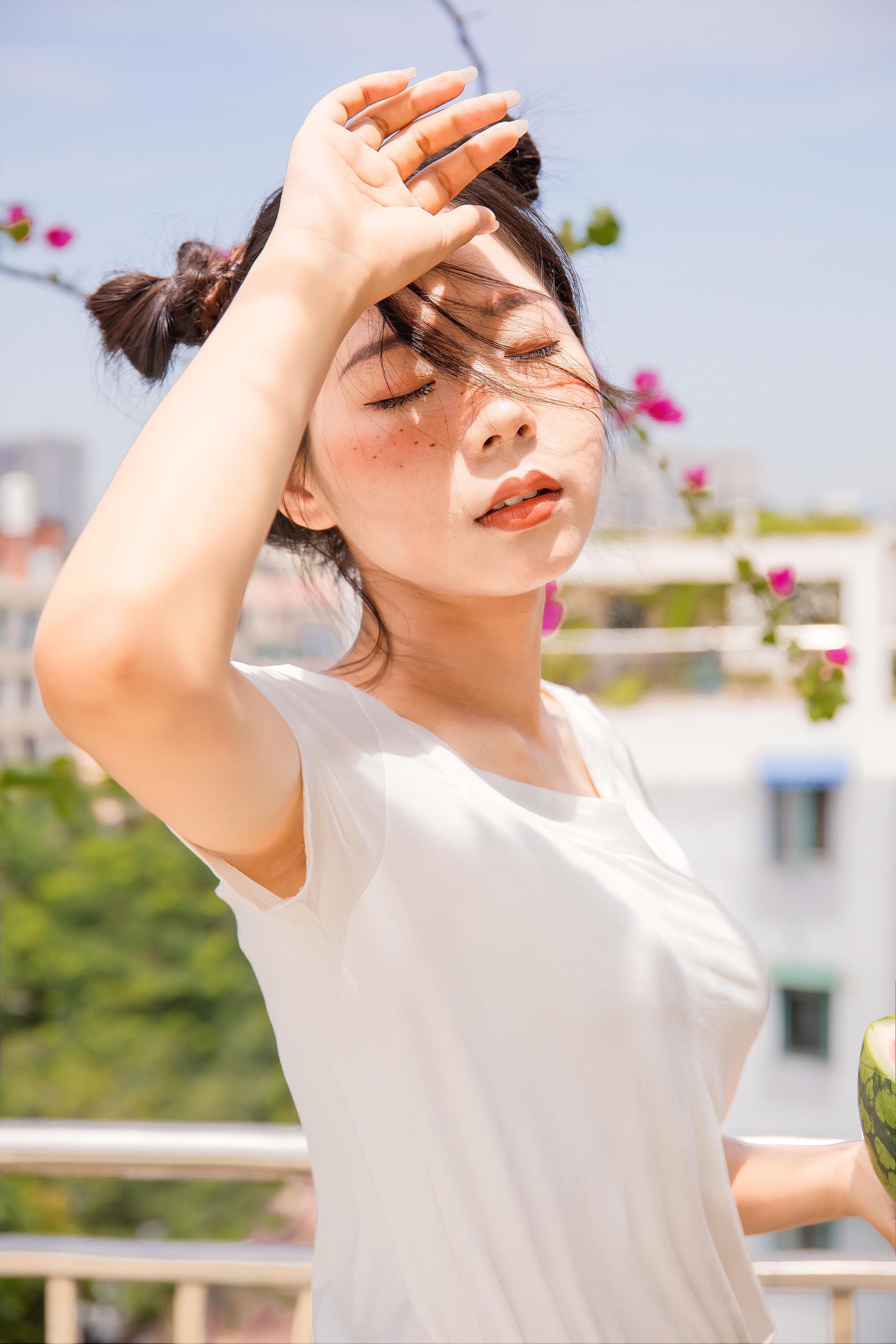 西瓜少女-夏日清凉|摄影|人像摄影|初酒酿橙子 - 原创作品 - 站酷