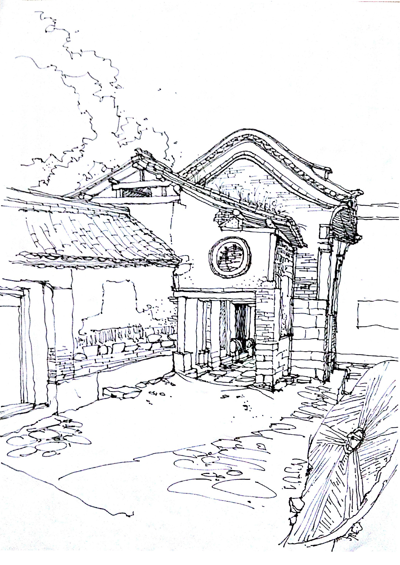 河北写生手绘（图ZNTQyOTAwMzI=） - 绘画 - 站酷设计师我是王大大头原创素材 - 站酷ZCOOL