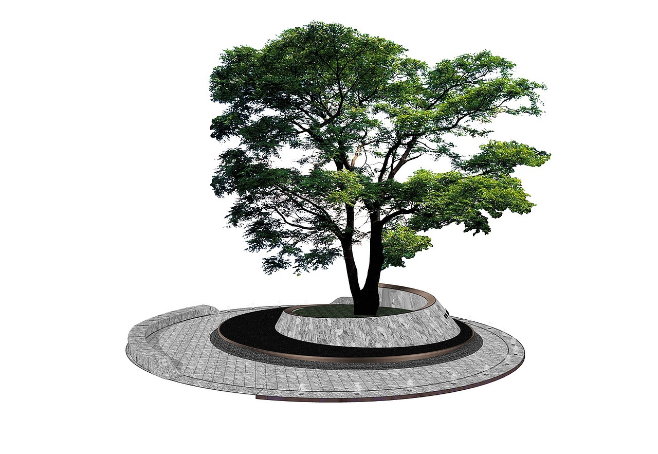 树池设计su模型下载