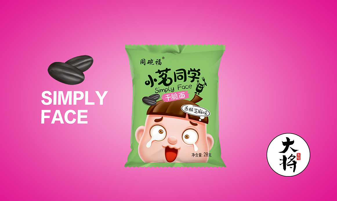 广东大将策划-小萌、小茗同学干脆面、膨化食品新品包装设计（图ZNjg1MzY2MDg=） - 包装 - 站酷设计师大将策划原创素材 - 站酷ZCOOL