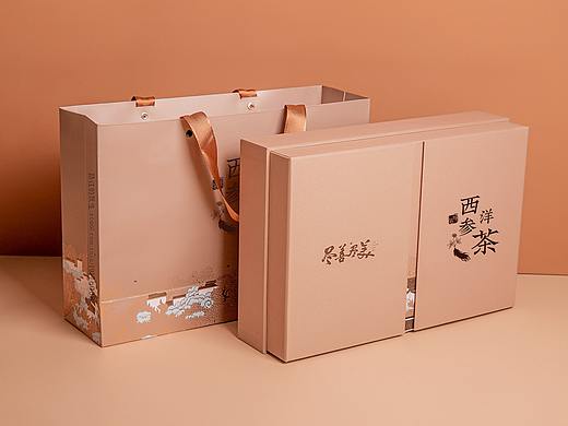 西洋参茶小罐礼盒拍摄