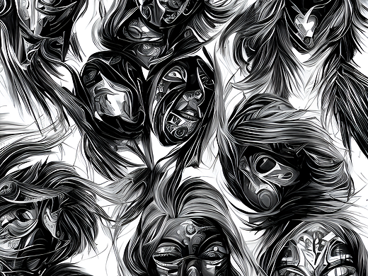 #站酷梦笔#面具，生动的，仰角，色彩鲜艳的，来自CGSo