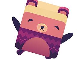 可爱、活泼的熊熊