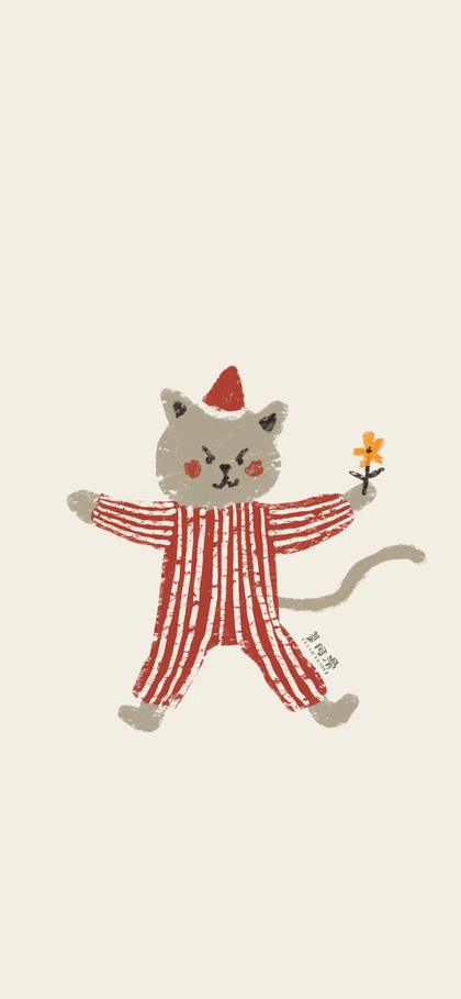 谁会不喜欢可爱的手绘风格手机壁纸