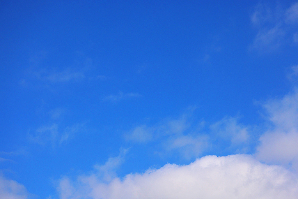 蓝天白云白云朵朵蔚蓝色的天空壁纸海报第1图集