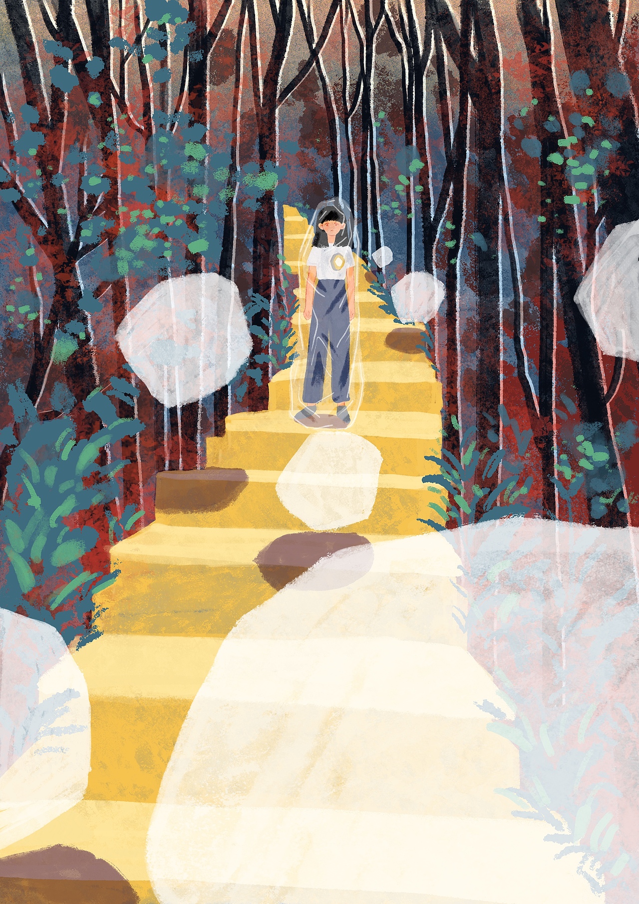 周一爬山（图ZMjIxMzE2MTc2） - 创作习作 - 站酷设计师floatya原创素材 - 站酷ZCOOL