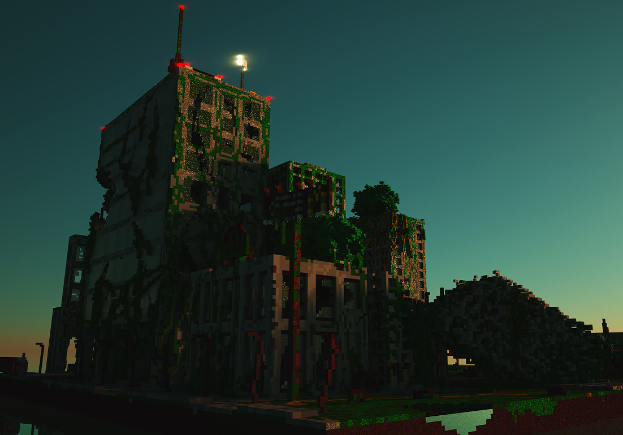 MagicaVoxel-尼尔机械纪元都市废墟