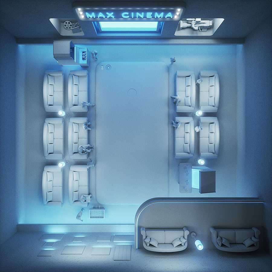 小米max2创意海报（图ZODI3NzI0MDg=） - 海报 - 站酷设计师INFINI映纷创意原创素材 - 站酷ZCOOL