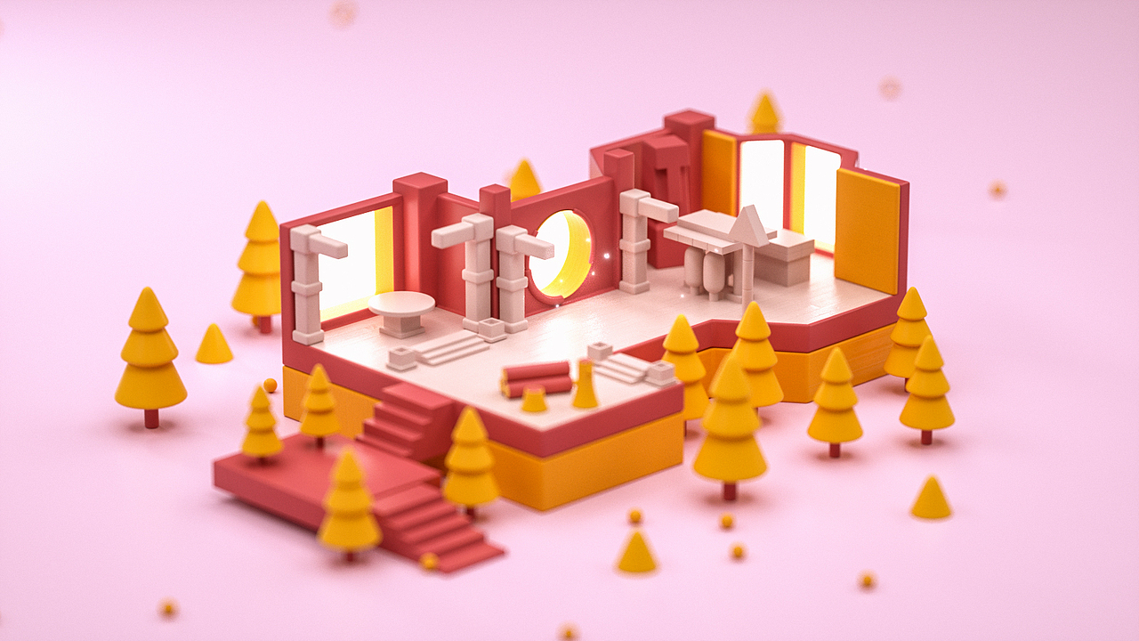 4-5月C4D作品（图ZMTYwODIwMjA0） - 场景 - 站酷设计师皮卡丘cici原创素材 - 站酷ZCOOL