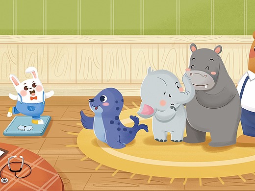 绘本《当代曹冲托比兔》(已商用)