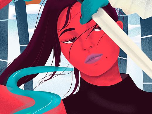 「 插画练习 」- 木兰&飞燕