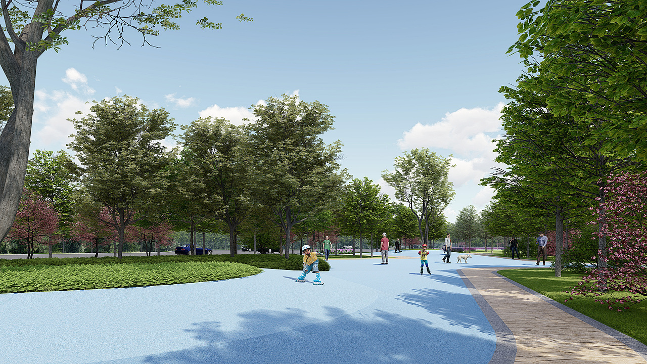 某市政公园效果图