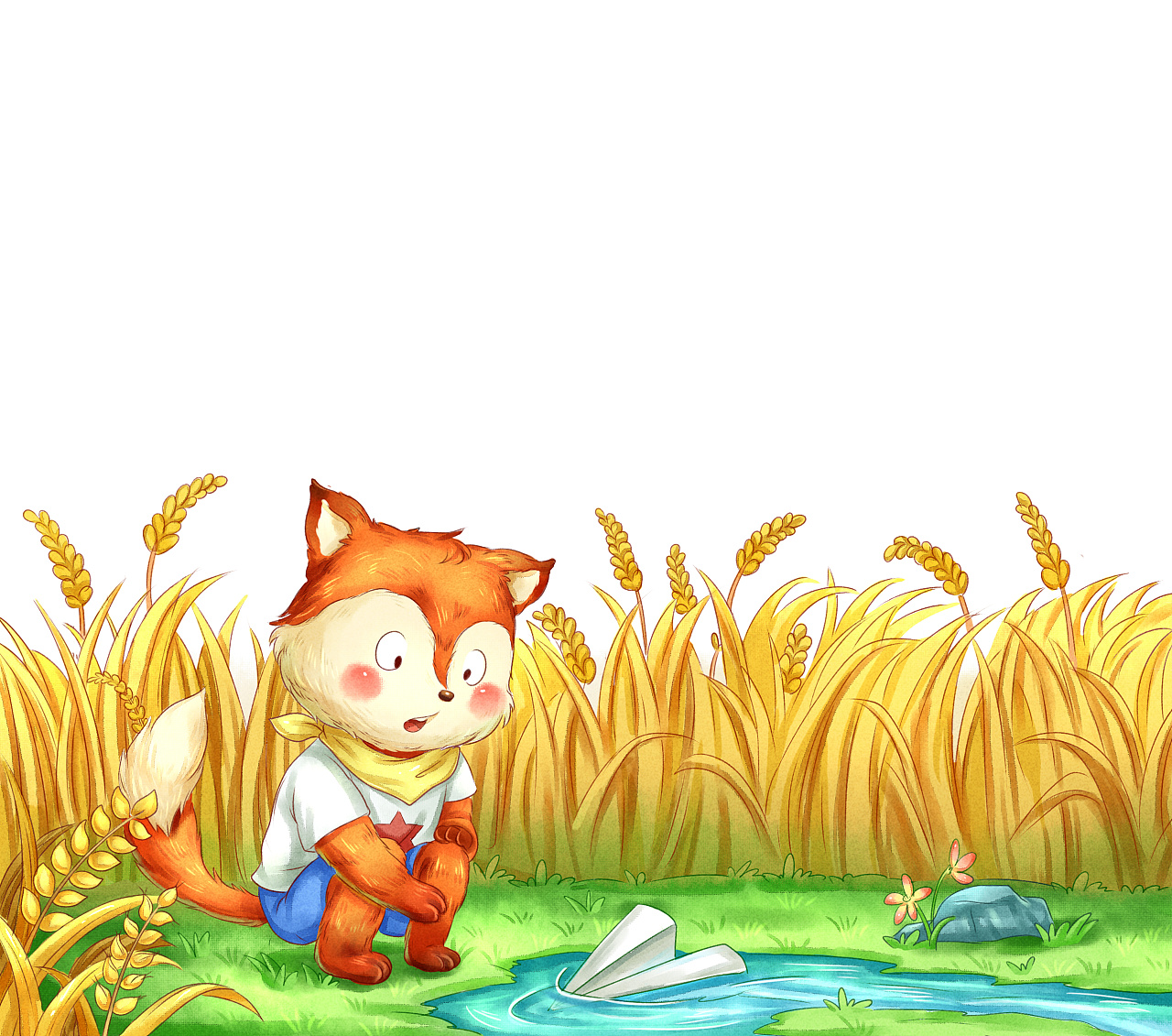 儿童插画 动物故事 内页