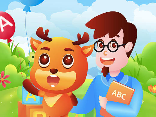 app分享海报插画