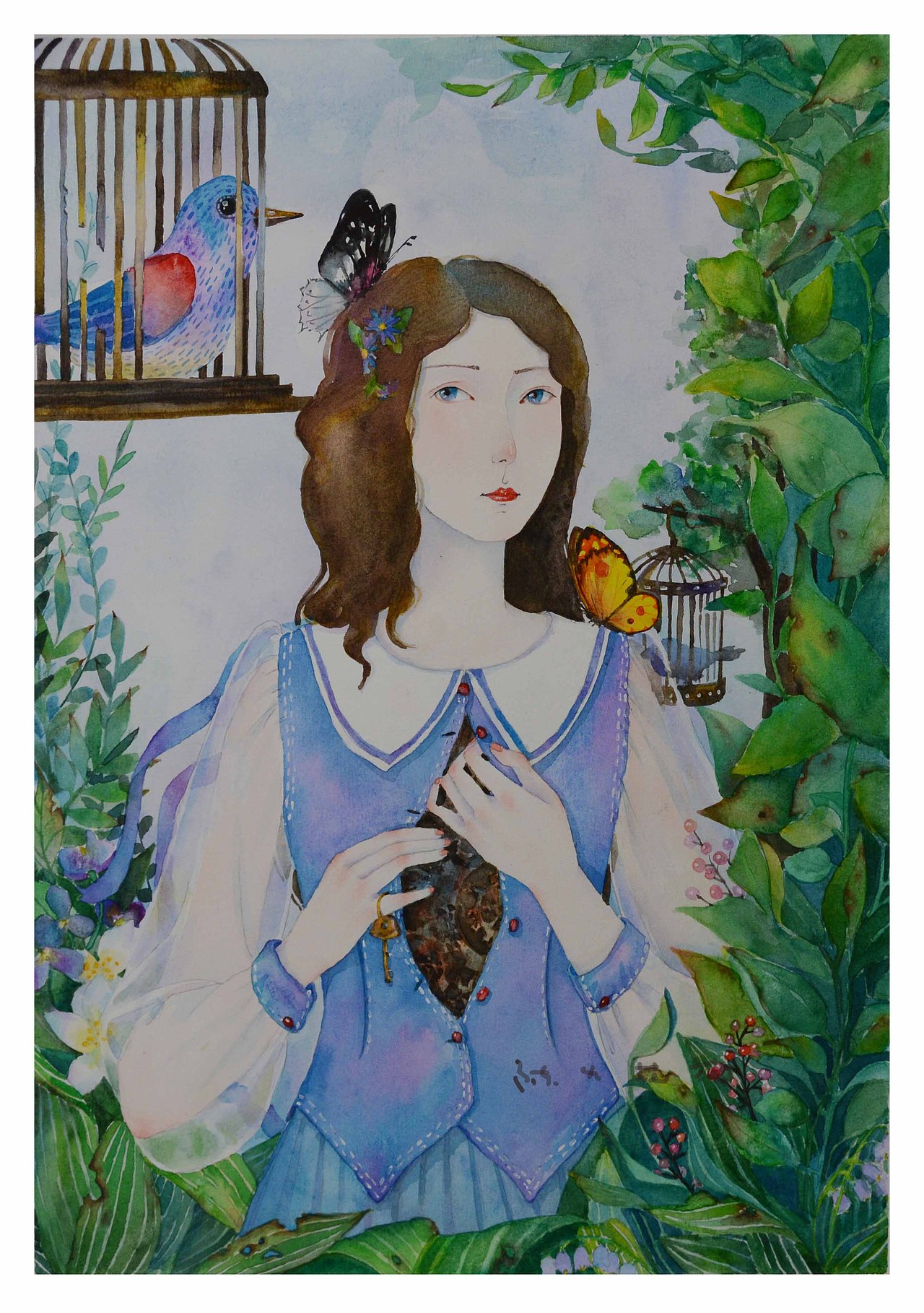 陈大花花原创水彩插画合集1