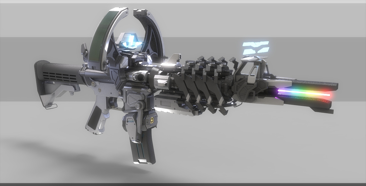 彩虹xM4科幻枪械设计x2