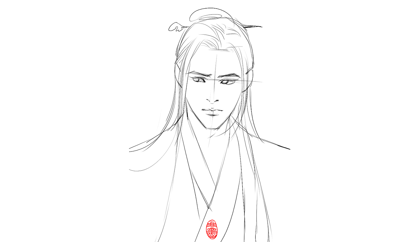 插画师非墨作品红衣温客行