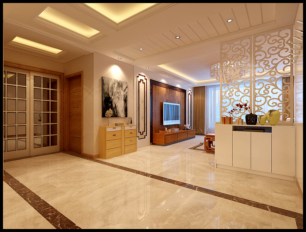 周村盛世国际150平米装修案例欣赏-周村装修公司