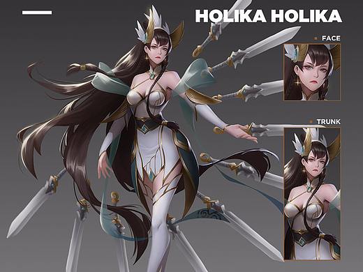 匠人绘19年秋游戏原画角色基础班 学员作业节选2