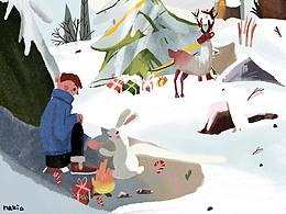 圣诞节生日和贺图