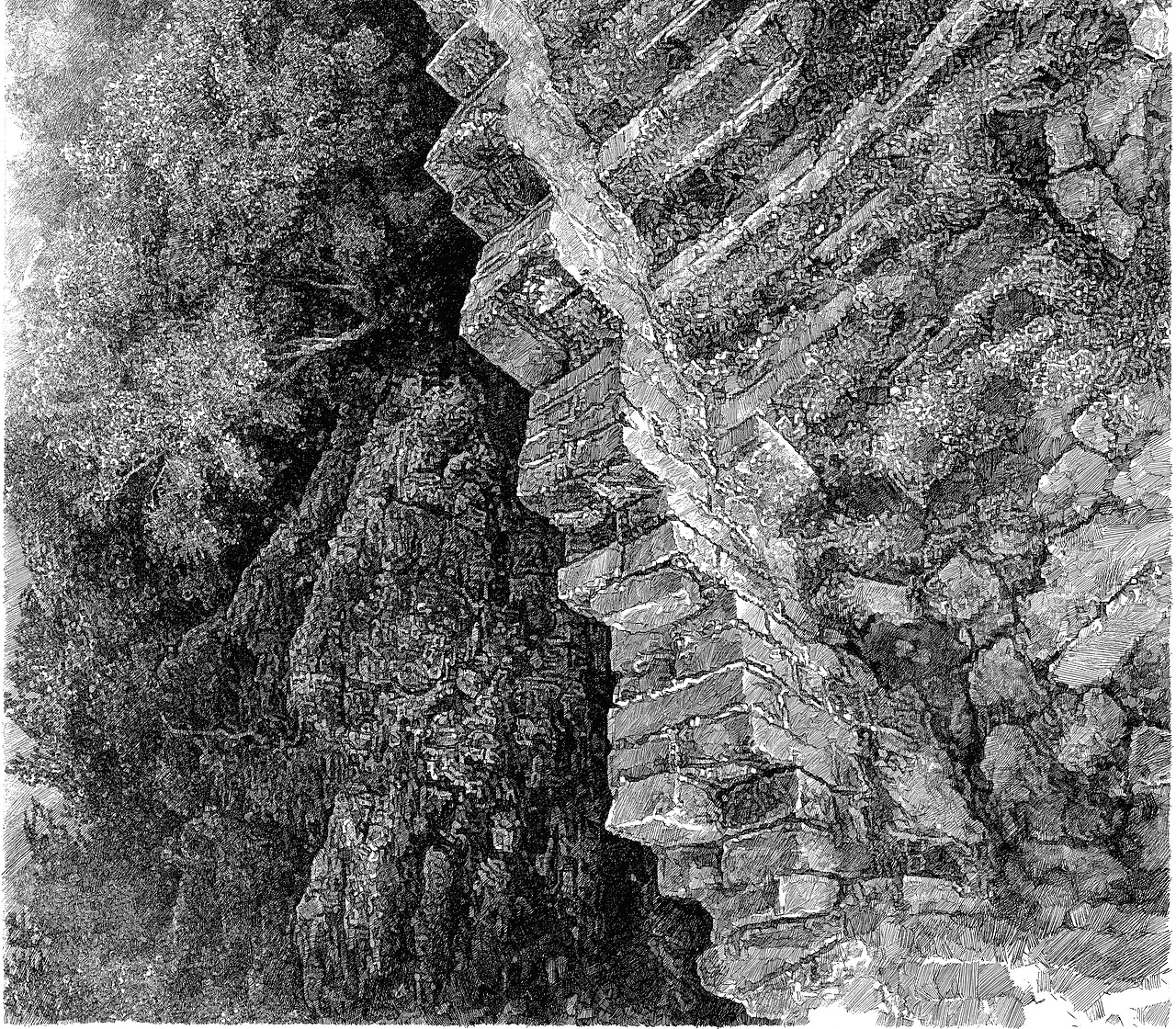 箭扣·天险（图ZMzExMTYwMTgw） - 绘画 - 站酷设计师绘南画北原创素材 - 站酷ZCOOL