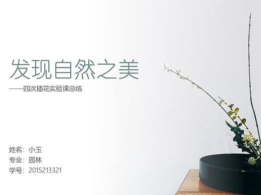 插花學(xué)習(xí)【小玉PPT】（個(gè)人主頁(yè)-ZMzE2MjMxNDQ=） - PPT/Keynote - 站酷設(shè)計(jì)師小玉PPT原創(chuàng)素材 - 站酷ZCOOL