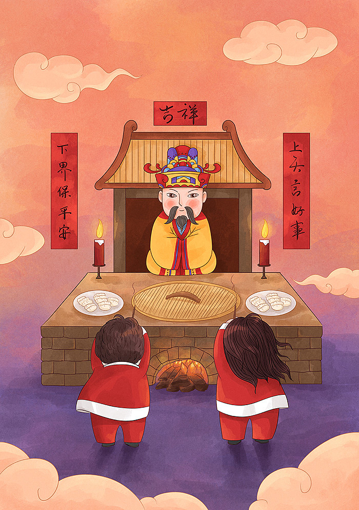 十一月-年俗插画（图ZMTM2NjAxOTg4） - 创作习作 - 站酷设计师李那那原创素材 - 站酷ZCOOL