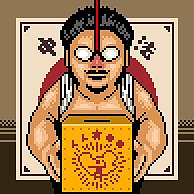 破坏之王像素画