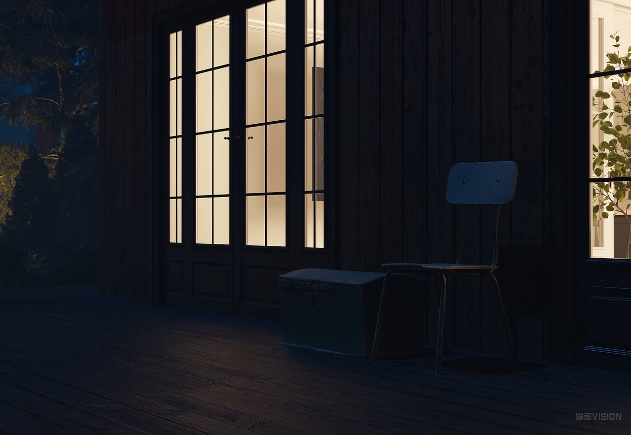 林中小屋-退休矿工努儿哈吃的休闲生活 夜景篇（图ZMjcxODc4ODk2） - 建筑设计 - 站酷设计师霸都THES原创素材 - 站酷ZCOOL