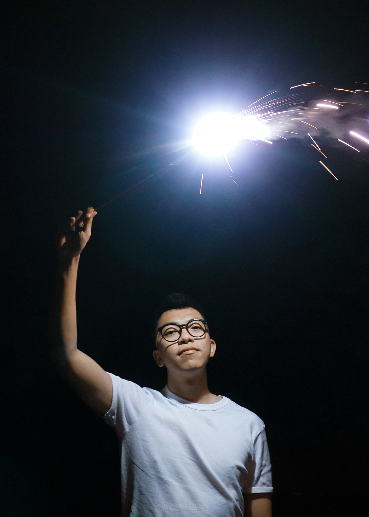 微单的极限挑战~人像与黑暗中转瞬即逝的焰火